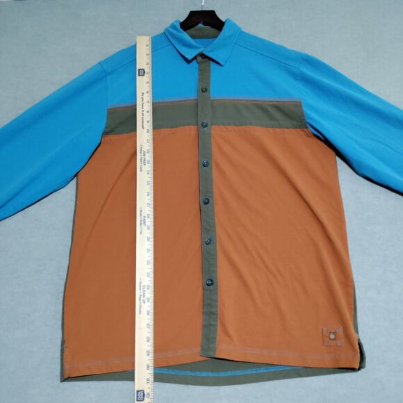 Territory Ahead Shirt Mens Large L/S Button Up Color Block Western Soft Comfort - Picture 10 of 16